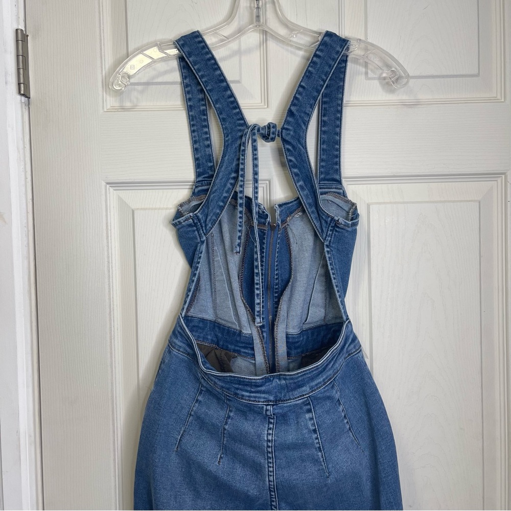 Free People Women We The Free Curvy 2nd Ave One Piece Jumpsuit Sz 4 - Picture 9 of 12